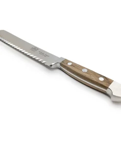 E430/21RL – Brotmesser für Rechts- und Linkshänder – Serie Alpha Fasseiche
