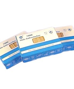 Zahnstocher lose 80mm, beidseitig spitz, 1000 St./Pack