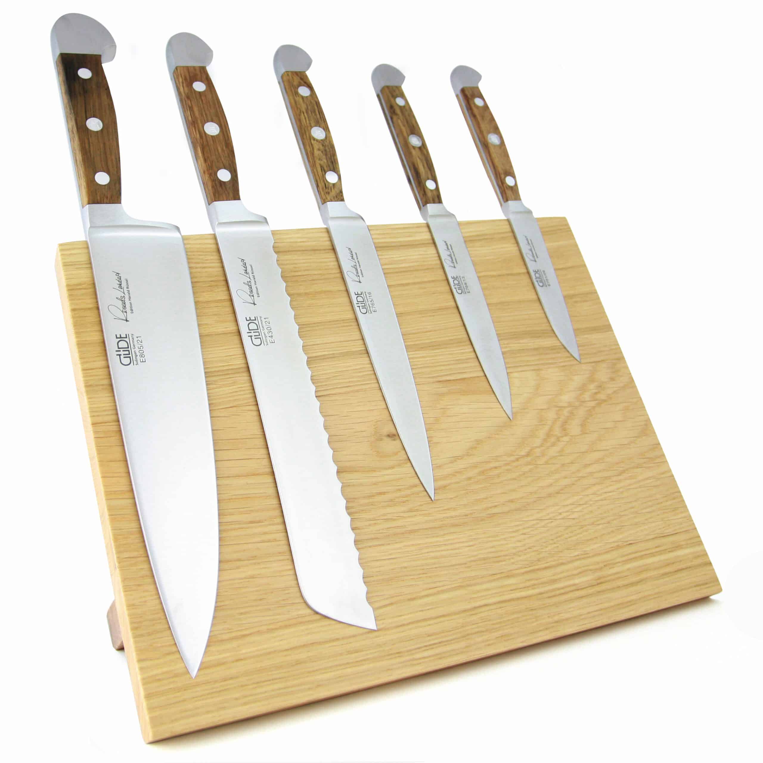 Magnetische Messertafel Güde – geölte Eiche – Nr. E380 – mit Messern Serie Alpha Fasseiche – Bild 2