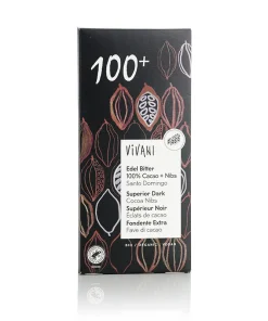 Bio Schokolade Edelbitter 100%Cacao, Vivani 80g