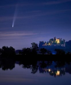 Komet Neowise mit Schloss Ortenberg 2020